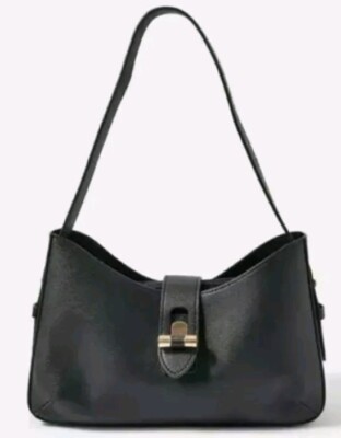 Monsoon Accessoire Talia Twist Lock neu mit Etikett Schultertasche schwarz