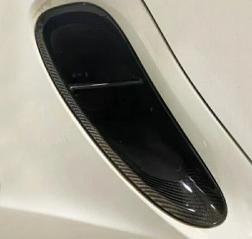 Par de molduras de ventilación de aire de admisión lateral de fibra de carbono para 981 Cayman Boxster 2013-2016 - Imagen 4 de 7