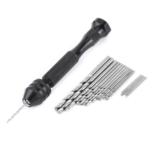 25-Piece Mini Hand Twist Drill With HSS Drill Bits For Wood