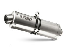Terminale Scarico Storm by Mivv Oval per Honda Xrv 750 Africa Twin 1993 > 2002