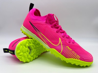 Nike Mens Rare Zoom Vapor 15 Pro TF DJ5605 605 Pink Yellow Turf Soccer Shoes