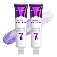 MSDRWIKEY 7-Pro Toothpaste with 7 Probiotics Advanced Whitening - 2 x 4.23 oz