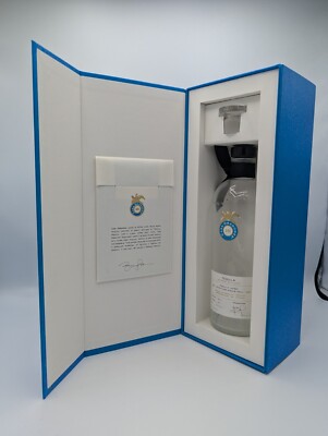Deko Flasche Kristall Casa Dragones Tequila ohne Verschluss Azul Reposado Box