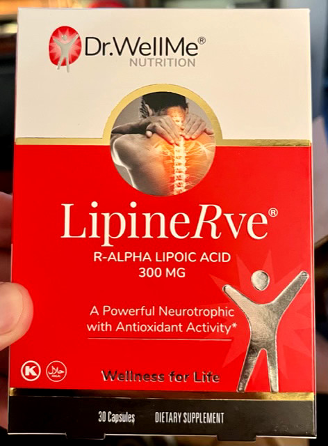 Dr.WellMe LipineRve - R-Alpha Lipoic Acid (300mg) - 30 Neurotrophic Capsules!