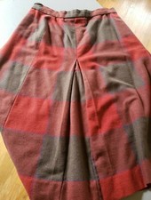 Vintage 60s/70s Plaid Pleated Skirt Size M