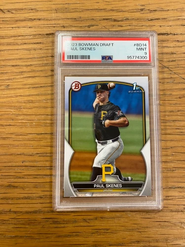 PAUL SKENES 2023 BOWMAN DRAFT #BD14 PSA 9 (RC) ⚾