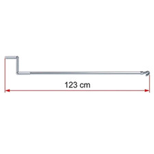 Manovella Per Veranda Crank Handle Standard Asta In Alluminio 04660-01-