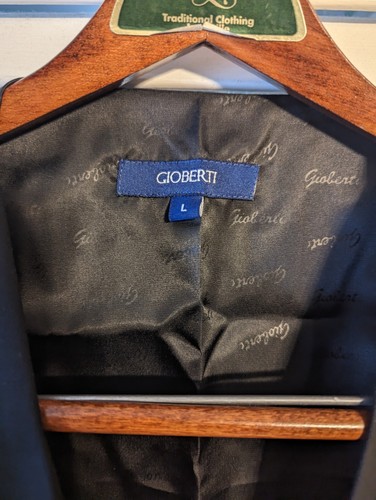 Nwt Gioberti Large Black Formal Vest. Retail $39.95 - Picture 6 of 8
