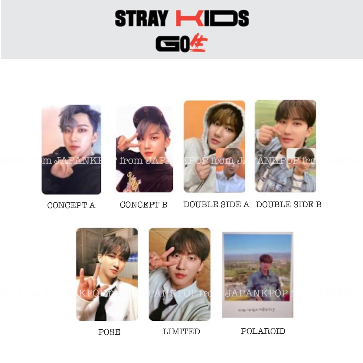 Stray kids GO LIVE GOLIVE ALBUM PHOTO CARD Bang chan Lee