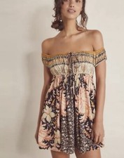 NEW Free People Intimately Bali Mariposa Mini Slip Black Combo Size XSmall $88