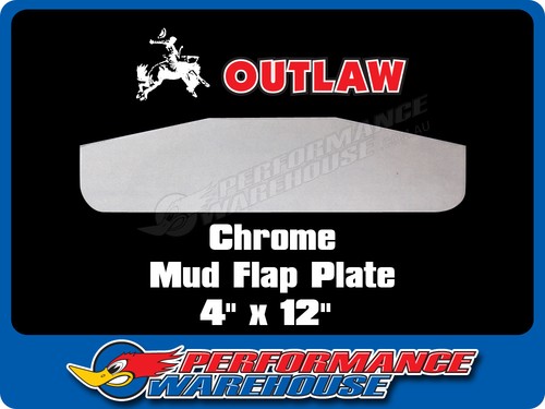 Truck Chrome Steel Bottom Mud Flap Plate 4" x 12" Truck Rig USA - Picture 1 of 2