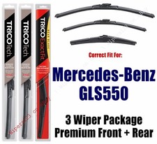 Wipers 3pk Premium Beam Front/Rear fits 2017+ Mercedes-Benz GLS550 19260/220/12J