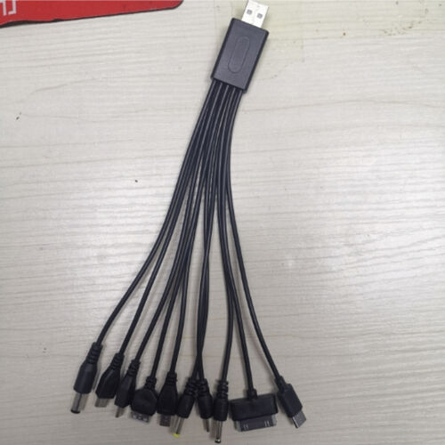 10 in 1 USB Universal Multi Pin Charger Cable USB Phone Charging Adapter Cord AU - Picture 2 of 3