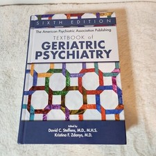 Textbook Of Geriatric Psychiatry American Psy...