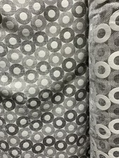 GRAY GEOMETRIC CHENILLE UPHOLSTERY BROCADE FABRIC 54 in. Sold By The Yard