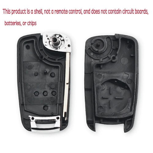 2 Buttons Flip Keyless Entry Remote Folding Key Fob Shell For Chevrolet Cruze - Picture 6 of 7