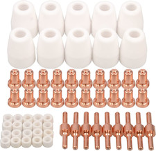 60 Pz PT-31 Esteso Aria Plasma Taglio Ugello Elettrodo Materiali Di Consumo Fit