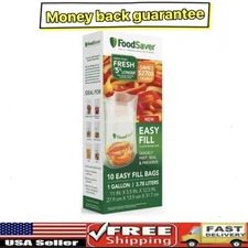 Foodsaver Easy Fill 1-Gallon Vacuum Sealer Bags | Commercial Grade and Reusable