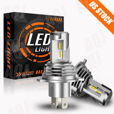 H4 9003 HB2 360000LM LED Bulbs Hi/Low Beam Motorcycle Headlight Kit Super Bright