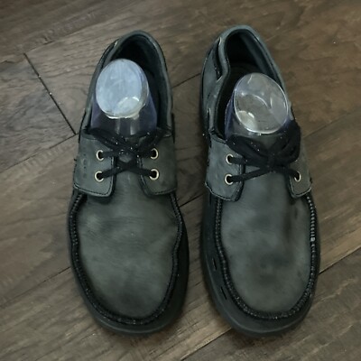 CROCS Mens Cove Sport Boat Shoes Sz 10 Loafer Slip On Lace  display picture 3
