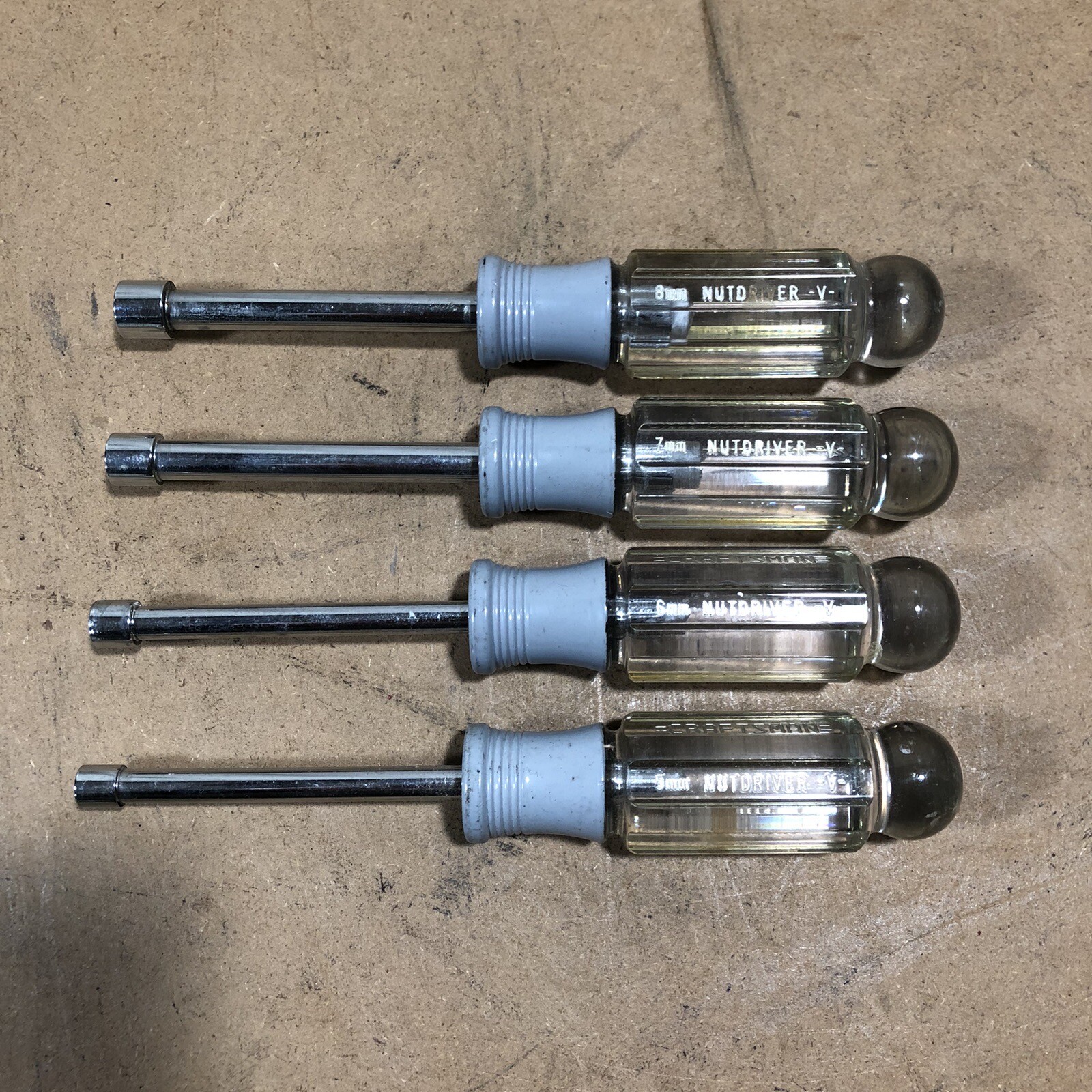 Craftsman Metric Nut Drivers Made In USA 5mm 6mm 7mm 8mm eBay