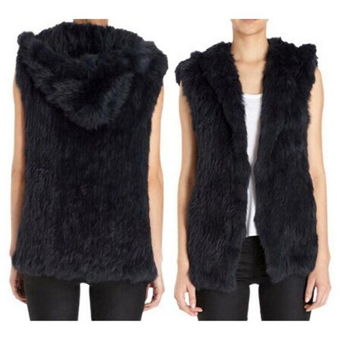 rabbit fur vests