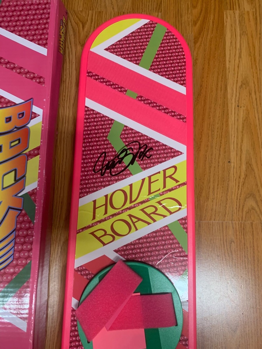 Back To the Future Hoverboard signed Michael J Fox Marty McFly