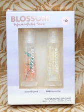 Blossom Moisturizing Lip Gloss Sugar Cookie Marshmallow 0.3 oz