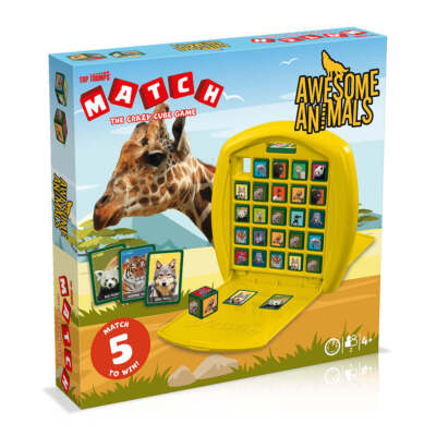 Awesome Animals Top Trumps Match - The Crazy Cube Game - New & Sealed