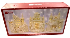 JC Penny Home Collection Town of Bethlem Ivory Bisque Nativity