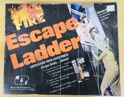 Fire Safe Escape Metal Step Hanging Steel Chain Link Tree House Ladder 15  ft