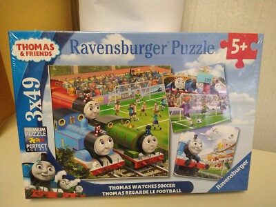 Ravensburger Thomas & Friends Puzzle – 3 X 49 Teile, 18 X 18 Cm, Für Kinder Ab 5