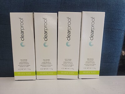 MARY KAY CLEARPROOF DEEP CLEANSING CHARCOAL MASK - Lot Of 4 New Expired NIB