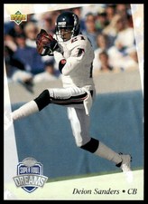 Deion Sanders Super Bowl Dreams 1993 Upper Deck NFL Experience #26 Falcons