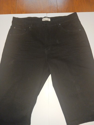 NEW! Blind Trust Washed Solid Black Denim Shorts - Picture 2 of 3