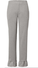 Banana Republic Logan Trouser-Fit Cropped Lu Dark Gray Pants