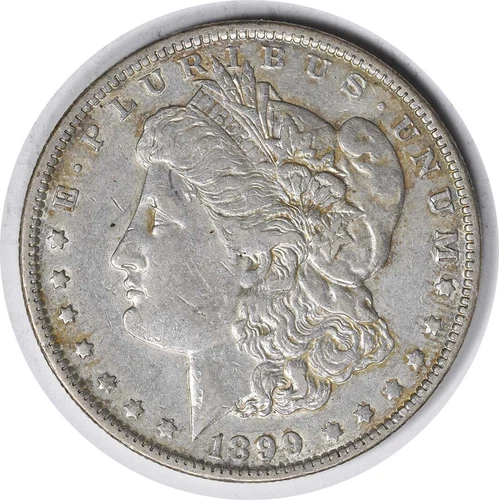 1899-o VAM 5 Morgan Silver Dollar Micro o Wing Lines EF Uncertified #136