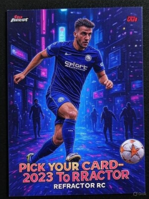 PICK YOUR CARD-2023 Topps Finest UEFA Europa League REFRACTOR RC Rookie #5-119