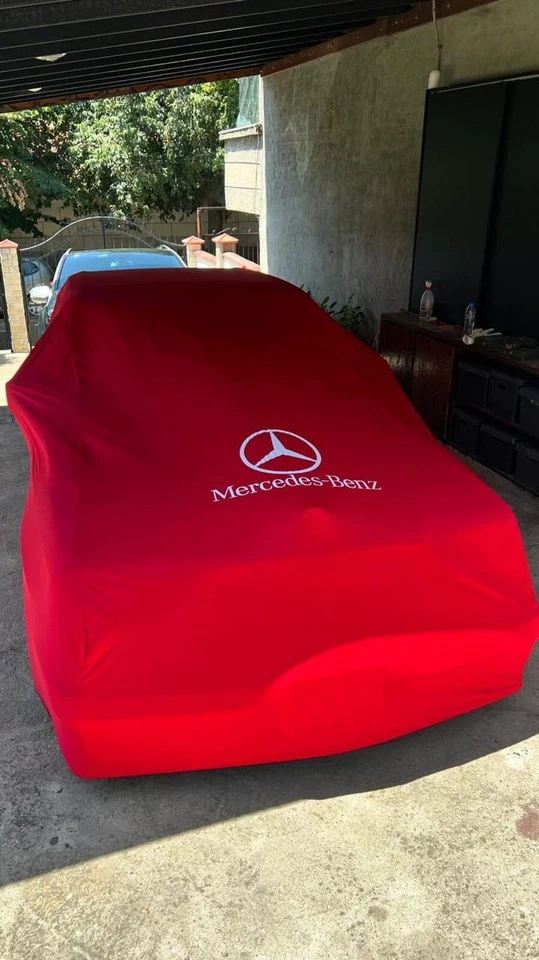 Red Car Cover For Mercedes Benz A180 200 250 Hatchback Class Dust ProofWindproof Foto 2 de 4