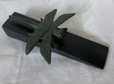 SPI Home San Francisco Dragonfly Doorstop Wedge Bronze on Wood