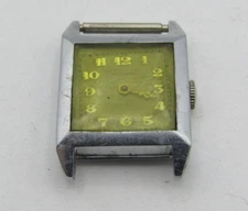 C.E. MARSHALL SWISS 6j WATCH MOVEMENT w/ FLIP CASE FOR PARTS/REPAIR P&R rs1