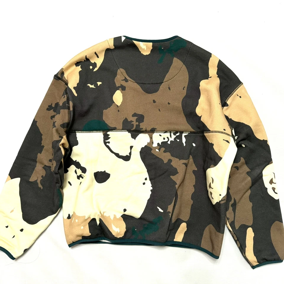 SATURDAYS NYC Talla M Mediana Para Hombres Astor Chaqueta Camuflada Polar Algodón Media Cremallera Foto 4 de 4