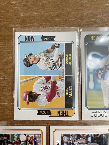 2023 Topps Heritage Baseball Aaron Judge Card Lot x 9 Base + Inserts MLB - Picture 7 of 13