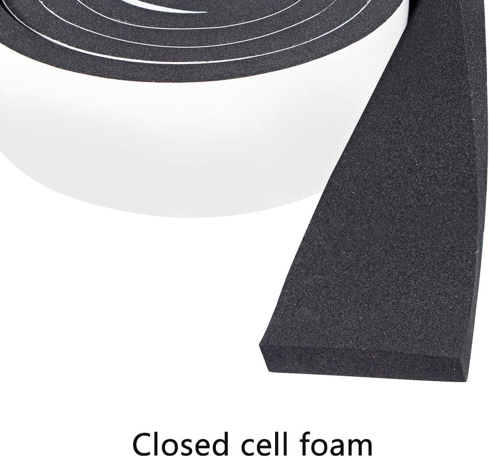 Weather Stripping Foam Adhesive 2 Inch Wide X 3/8 Thick Door Jamb Seal