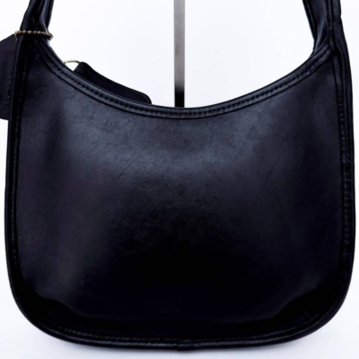 Old Coach One Shoulder Bag Ergo 9033 Yellow Leather Vintage Used