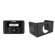 Kicker 46KMC3 Weather-Resistant Gauge-Style Media Center With Bluetooth  SPX...