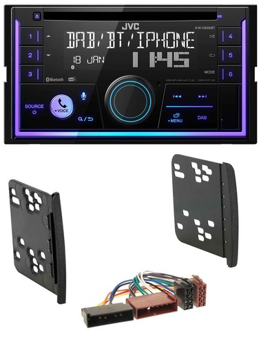JVC MP3 USB 2DIN DAB Bluetooth CD Autoradio für Ford Cougar Fiesta Focus Galaxy - Bild 1 von 8