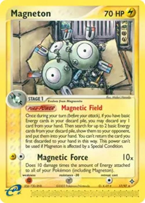 Magneton - 17/97 - Pokemon Ex Dragon Card NM