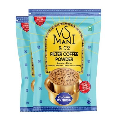VS Mani Filter Coffee Powder 80:20 Strong Aroma Pack of 2 x 200g