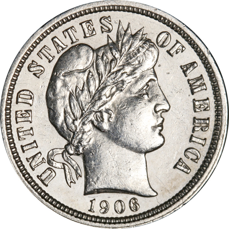1906-P Barber Dime